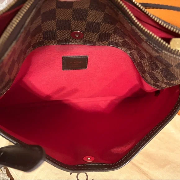 LV Bloomsbury PM Damier Ebene Brown Leather Crossbody/Shoulder Bag - Picture 12 of 17